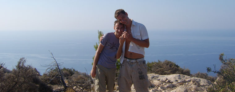 Me and Chris on Mt Kolekto
